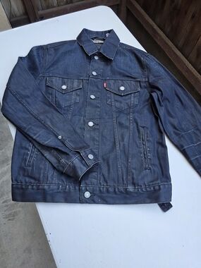 Levi's Men's Dark Indigo Denim Trucker Jacket